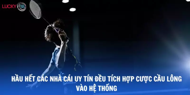 Hầu hết các nhà cái uy tín đều tích hợp cược cầu lông vào hệ thống