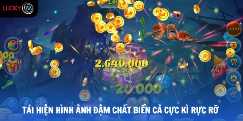 Nổ hũ tiên cá tái hiện hình ảnh đậm chất biển cả cực kì rực rỡ